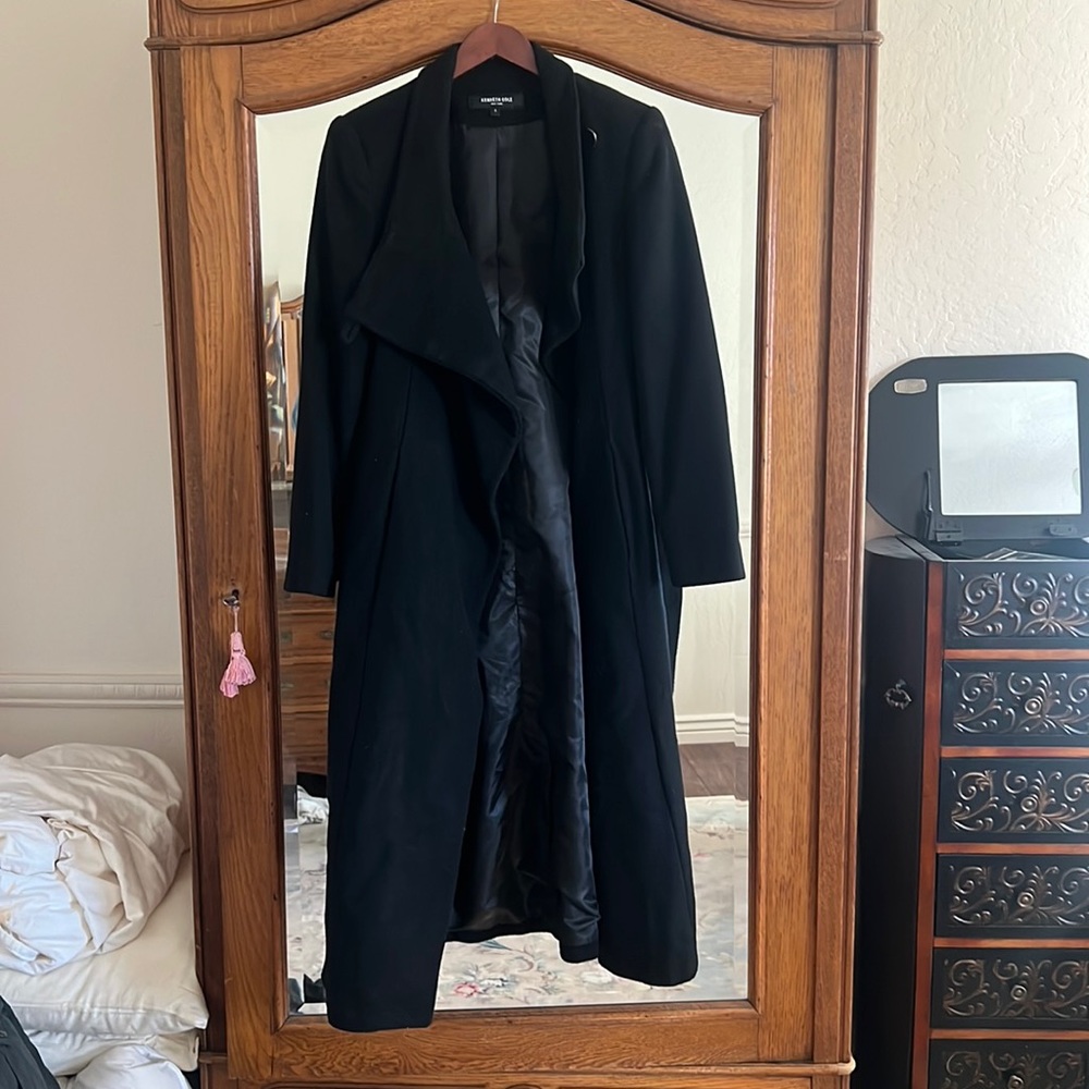Kenneth Cole New York Black Trench Coat